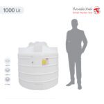 مخزن آب 1000 لیتری عمودی کوتاه تهران پلیمر یارا