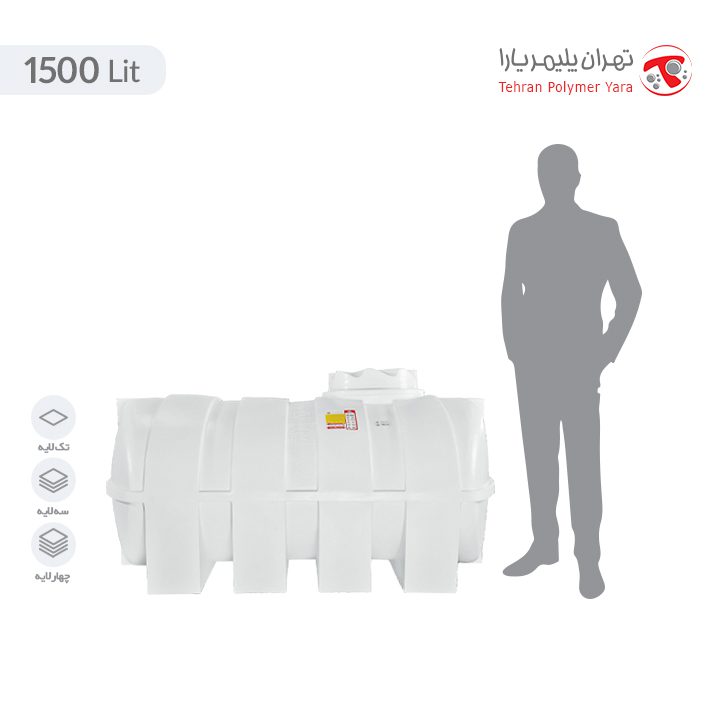مخزن آب 1500 لیتری بیضی تهران پلیمر یارا - البرزمخزن