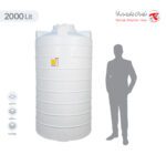 مخزن آب 2000 لیتری عمودی بلند تهران پلیمر یارا