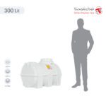 مخزن آب 300 لیتری افقی تهران پلیمر یارا