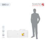 مخزن آب 300 لیتری مکعبی تهران پلیمر یارا