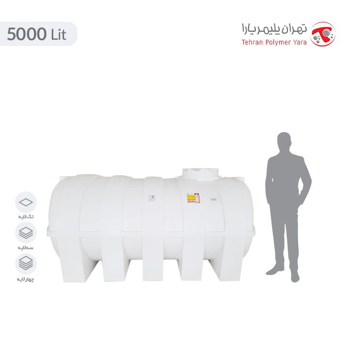 مخزن آب 5000 لیتری بیضی تهران پلیمر یارا - البرزمخزن