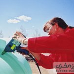 جوش مخزن پلی اتیلن