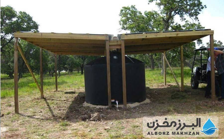 سایه بان برای خنک نگه داشتن مخزن