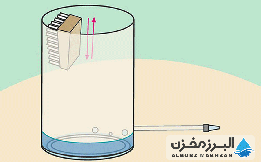 تمیز کردن سطح داخلی مخزن