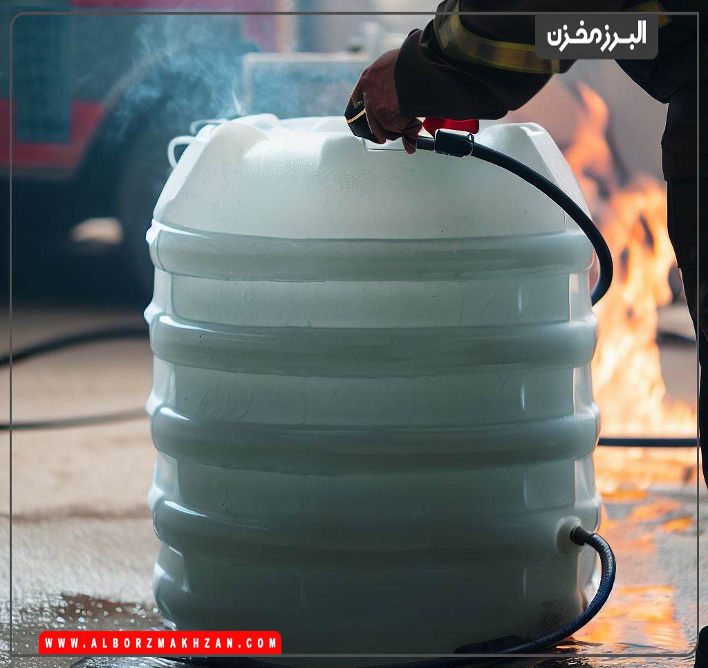 مخزن پلیاتیلن برای نگهداری آب آتش نشانی