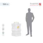 مخزن آب 150 لیتری آسان رو مکعب تهران پلیمر یارا