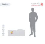 مخزن آب 200 لیتری مکعبی تهران پلیمر یارا