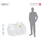 مخزن آب 600 لیتری افقی تهران پلیمر یارا